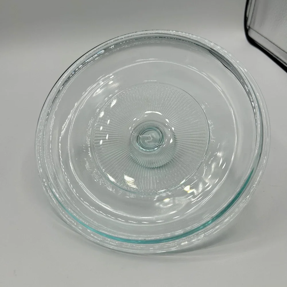 Vintage Pyrex G-6-C 06 Clear Ribbed Glass Replacement Lid 7.5 Inch Round